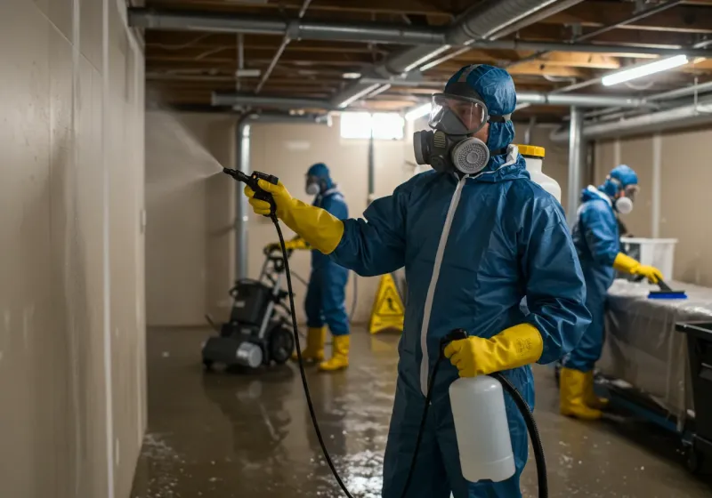 Basement Sanitization and Antimicrobial Treatment process in Sherburn, MN